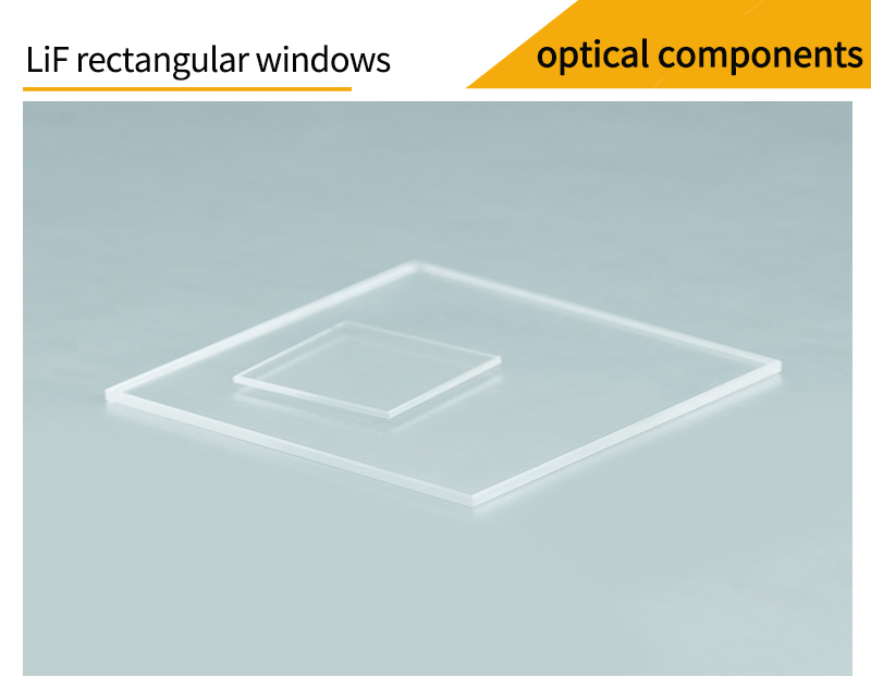 Pictures of lithium fluoride rectangular windows
